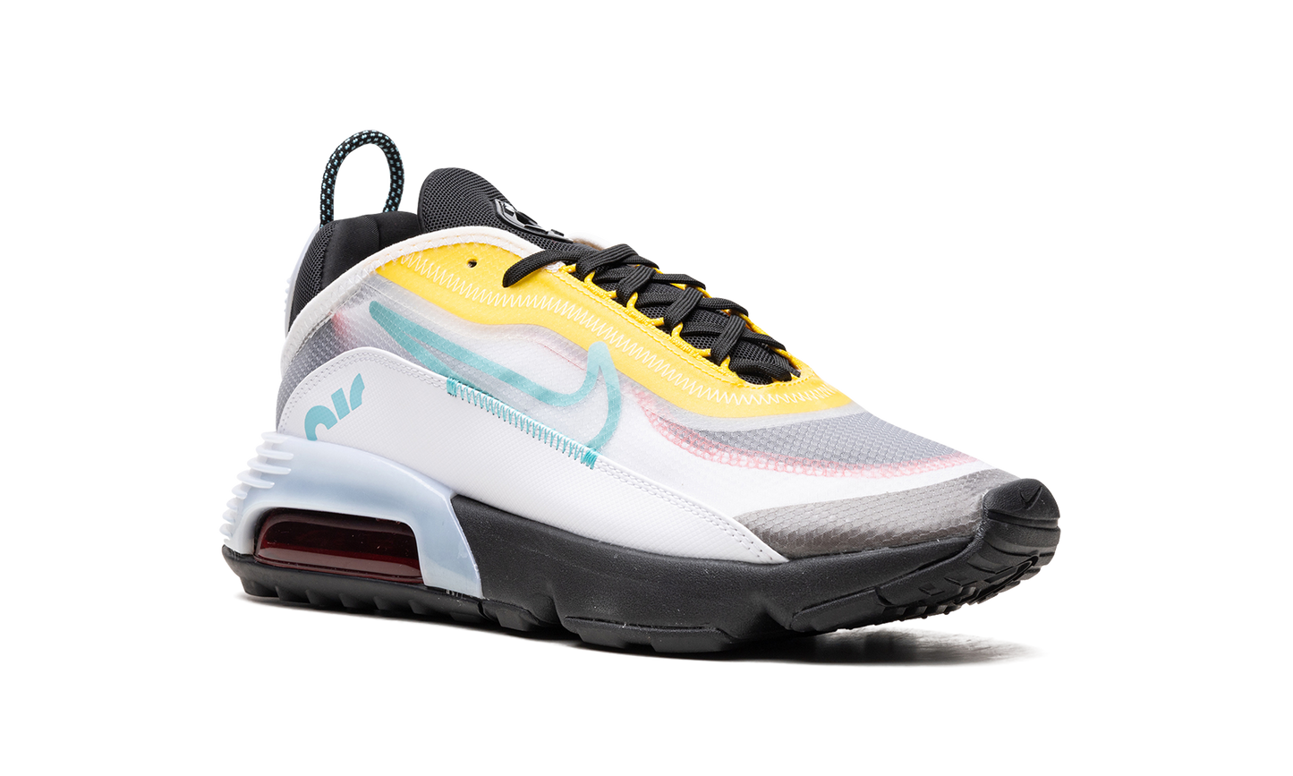 Air Max 2090 "White Speed Yellow Bleached Aqua" CT1091 100