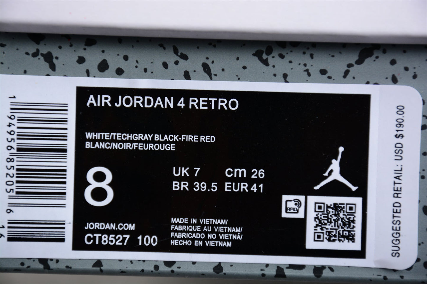 AIR JORDAN 4 WHITE OREO
