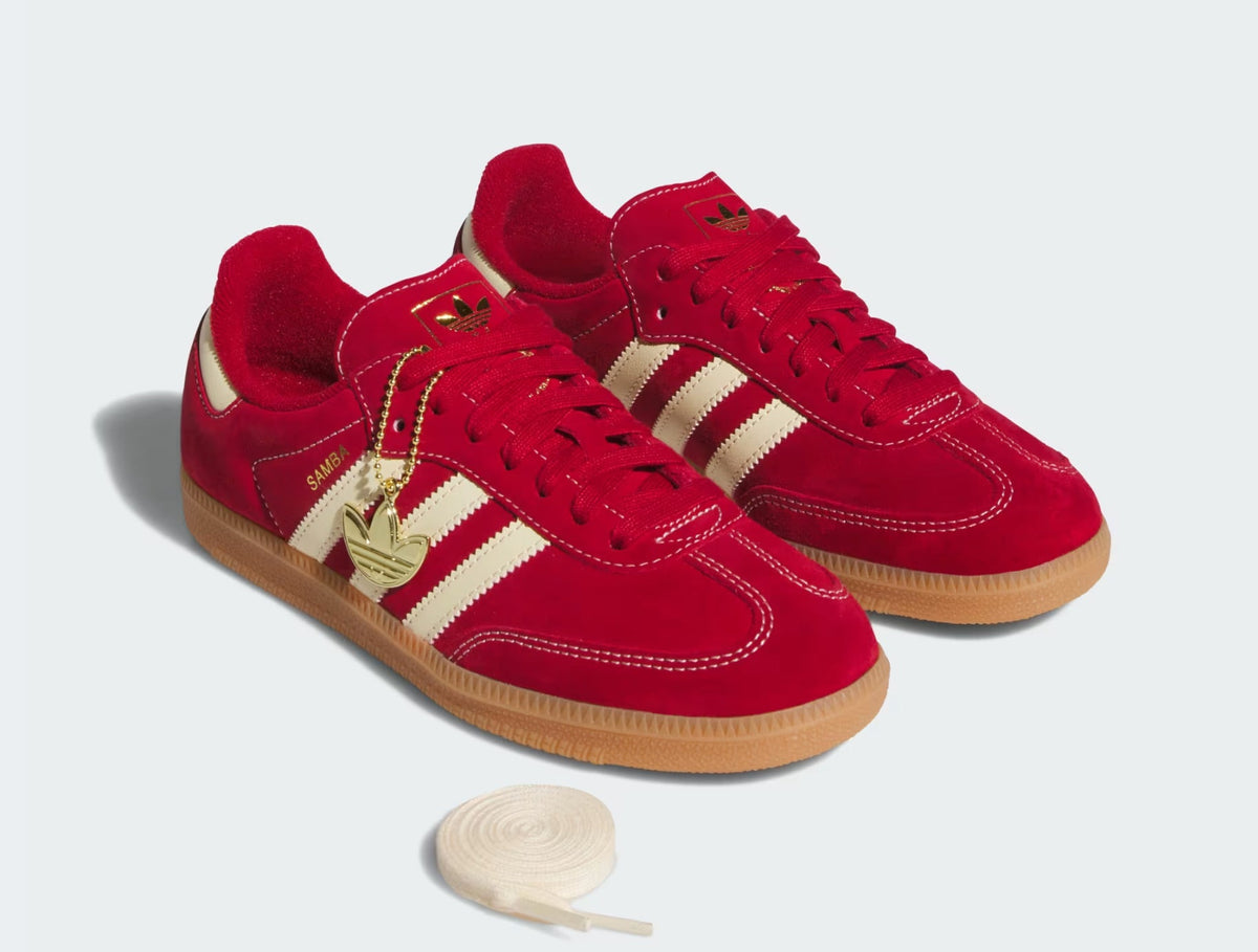 Wmns Adidas Samba OG 'Victory Team Red Vanilla'