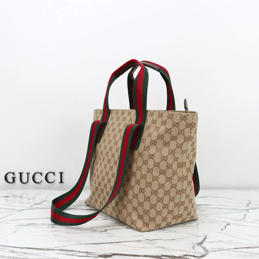 Gucci 2026 Tote Bag 29cm Brown Canvas