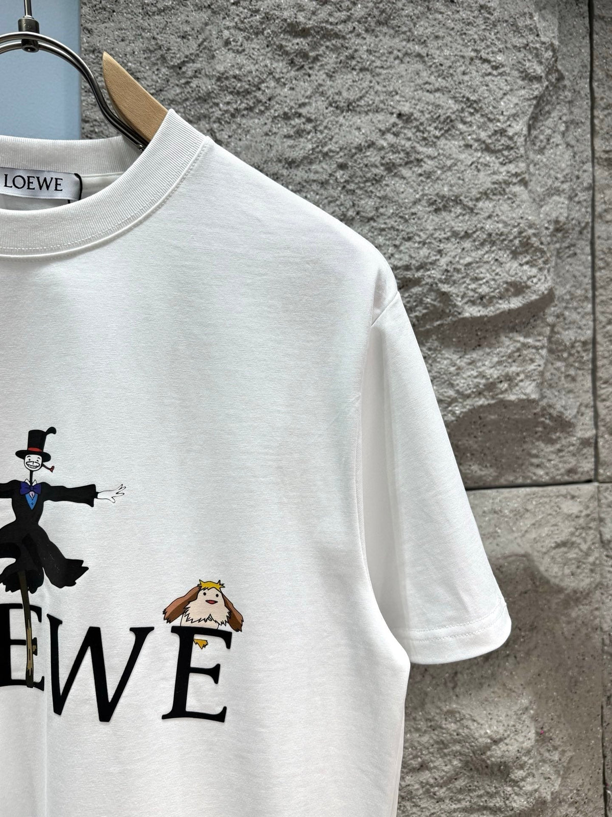 Loewe 26SS Short-sleeved T-shirt White in Cotton 326556