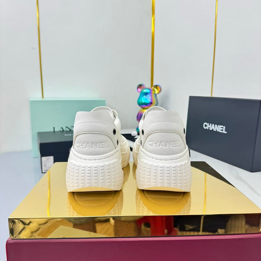 CC 25C Panda Sneakers White Sheepskin Mesh 413848