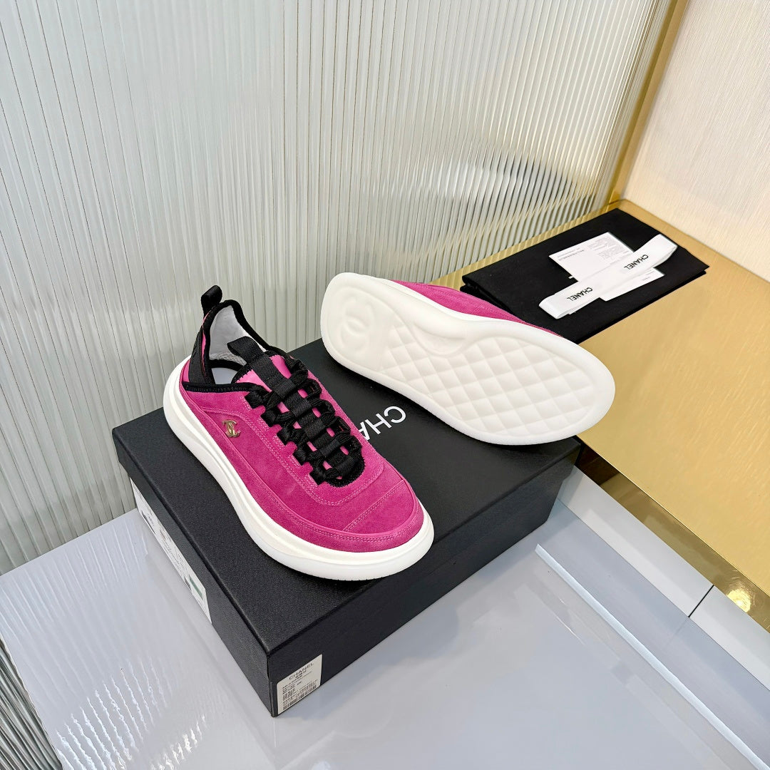 CC 26s Casual Sneakers Hot Pink Suede 928040
