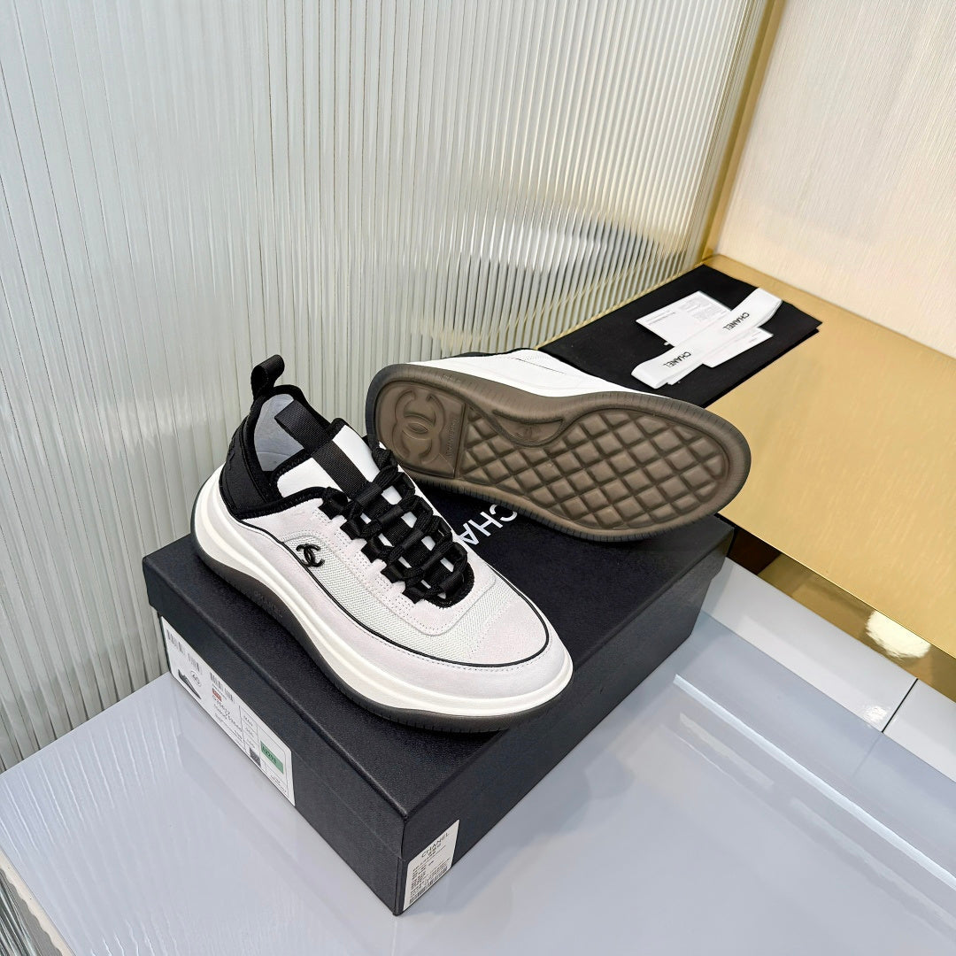 CC 26s Casual Sneakers White Suede Mesh 928046