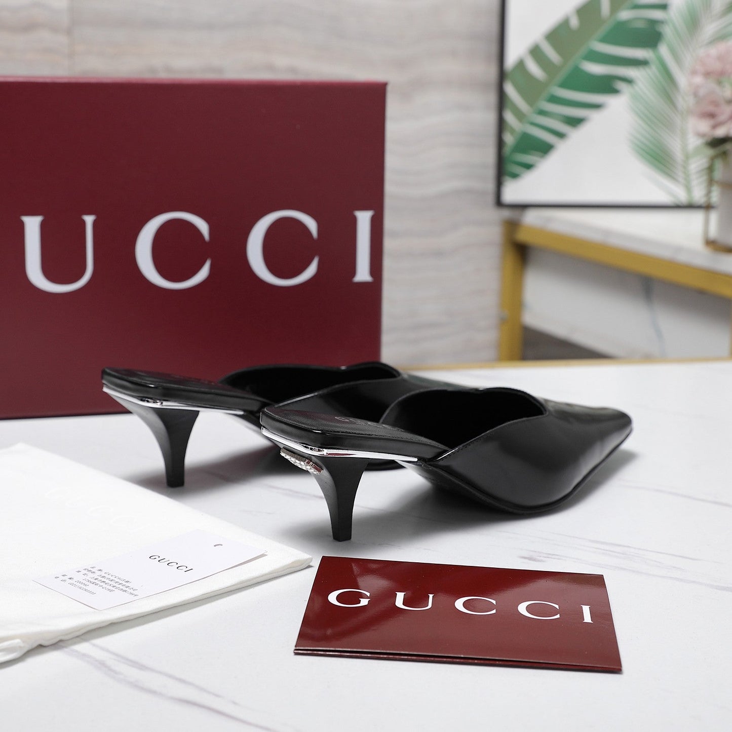 GG Cruise 2026 mule 60mm Black Sheepskin 601088