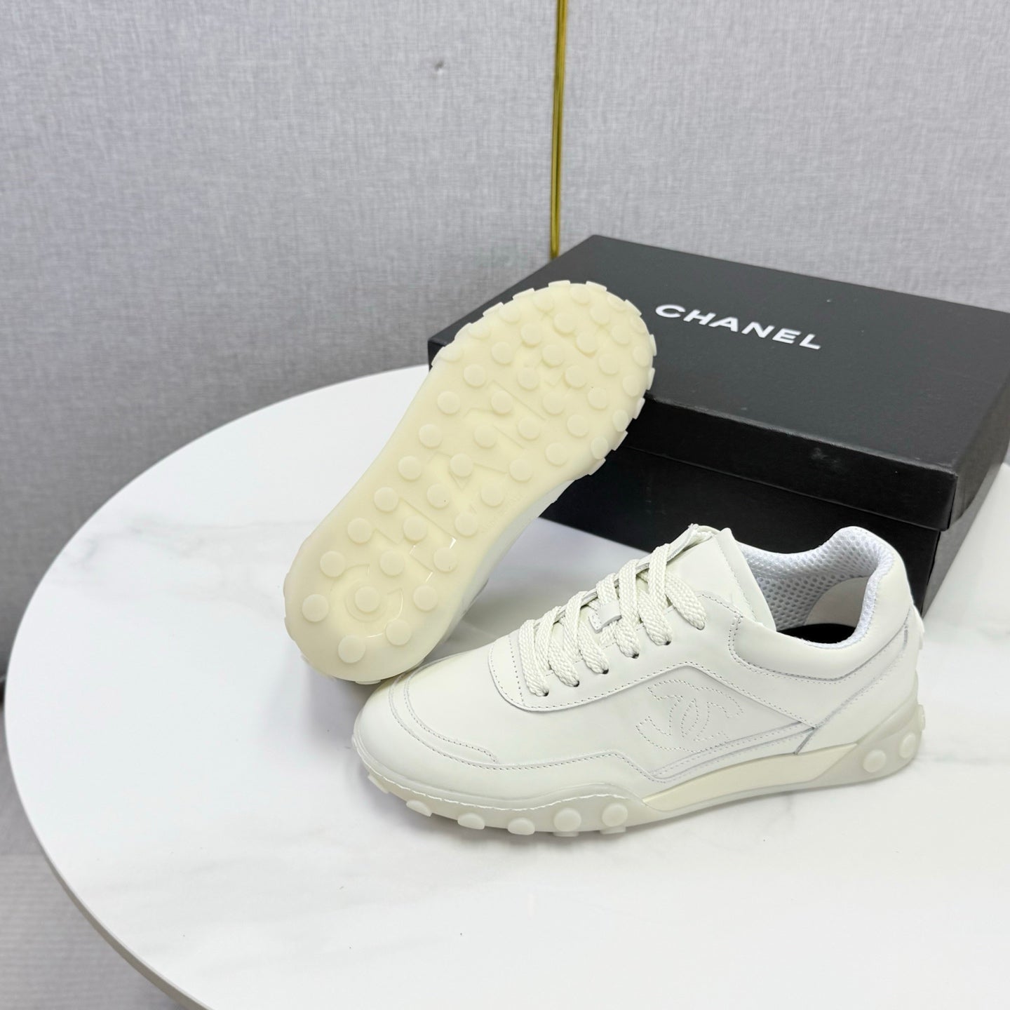 CC 26s Casual Sneakers White Calfskin 972886