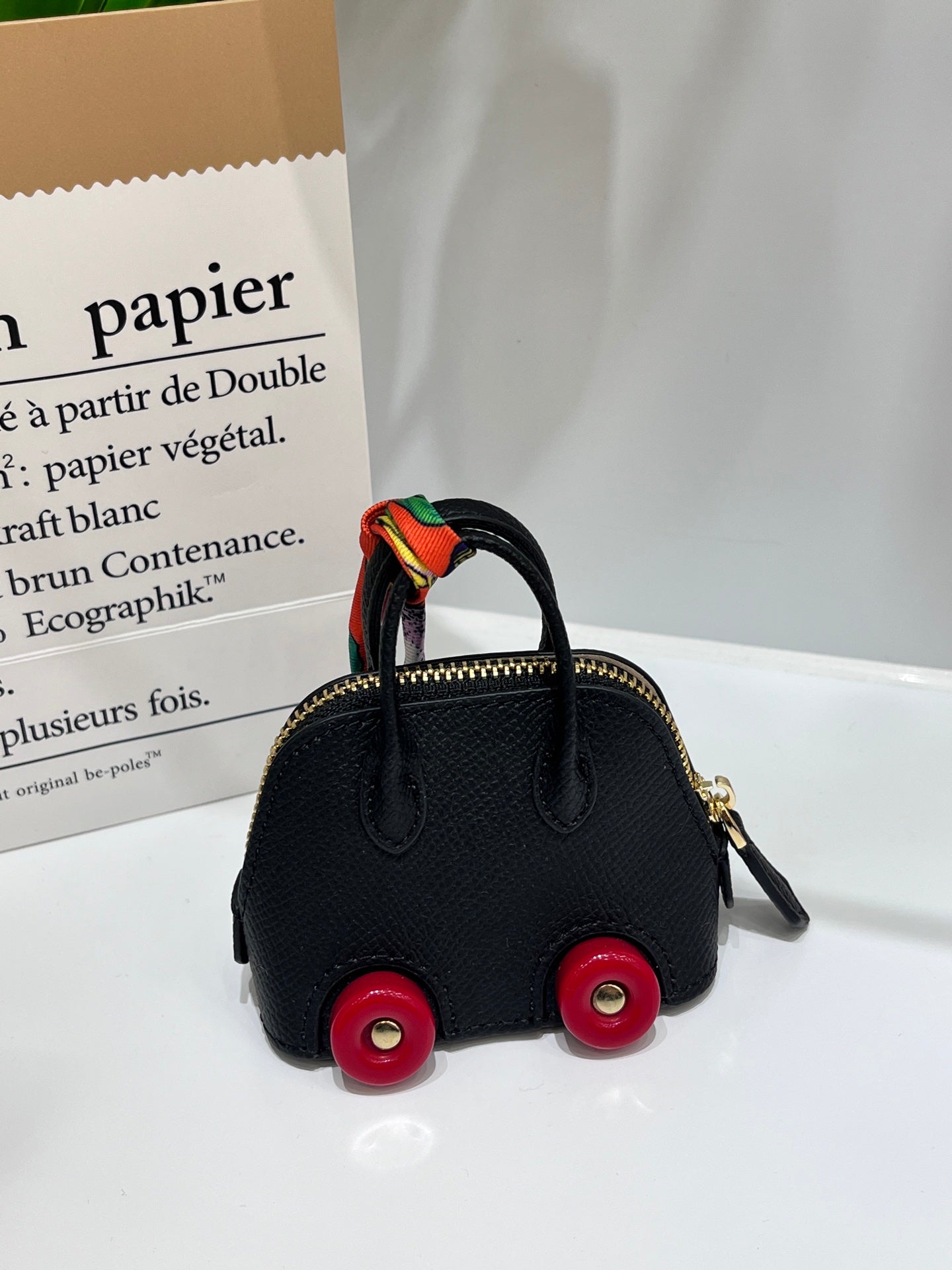 Hermès Bolide On Wheels Charm in Leather