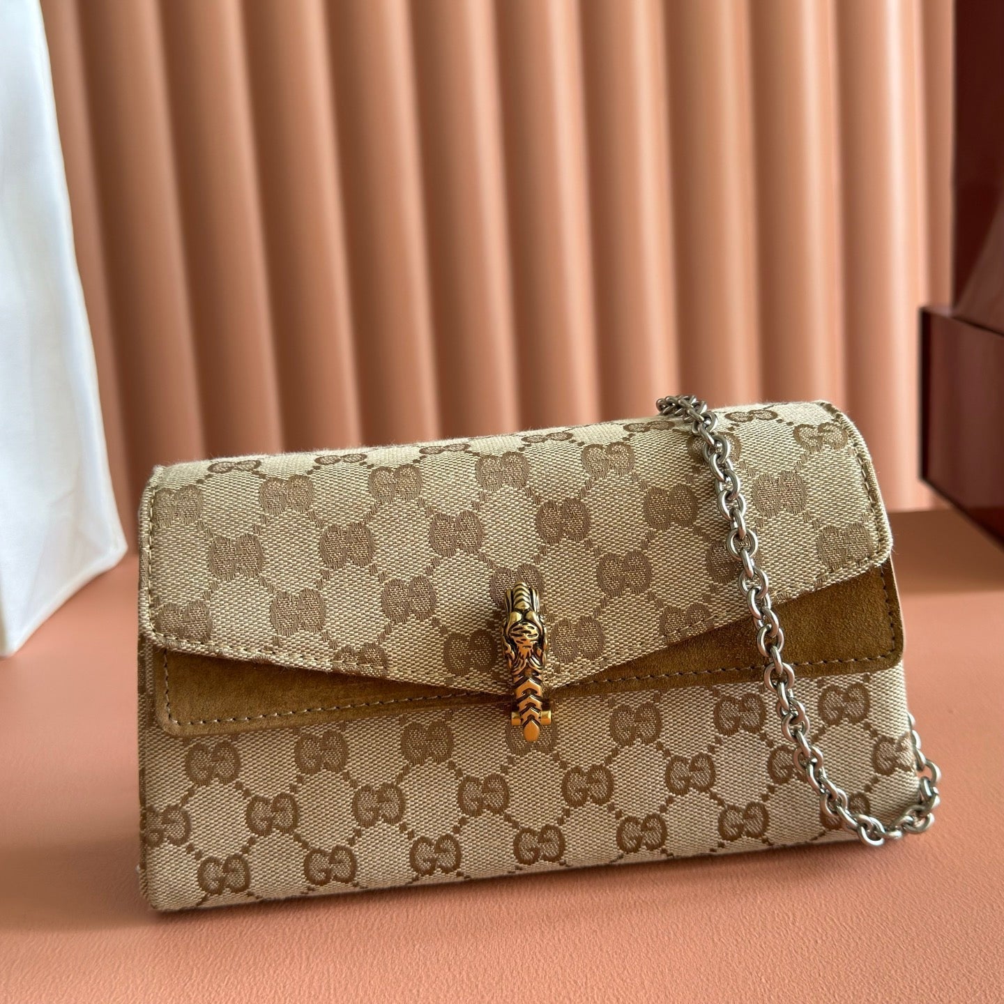 GG Dionysus Small Shoulder Bag Beige Canvas 292585
