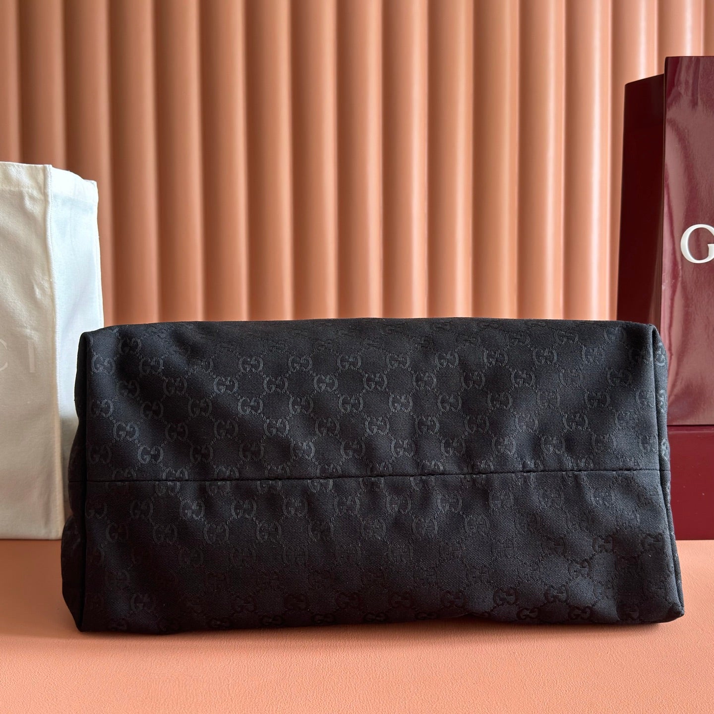 GG Brera Large Crossbody Bag Black Canvas 292650