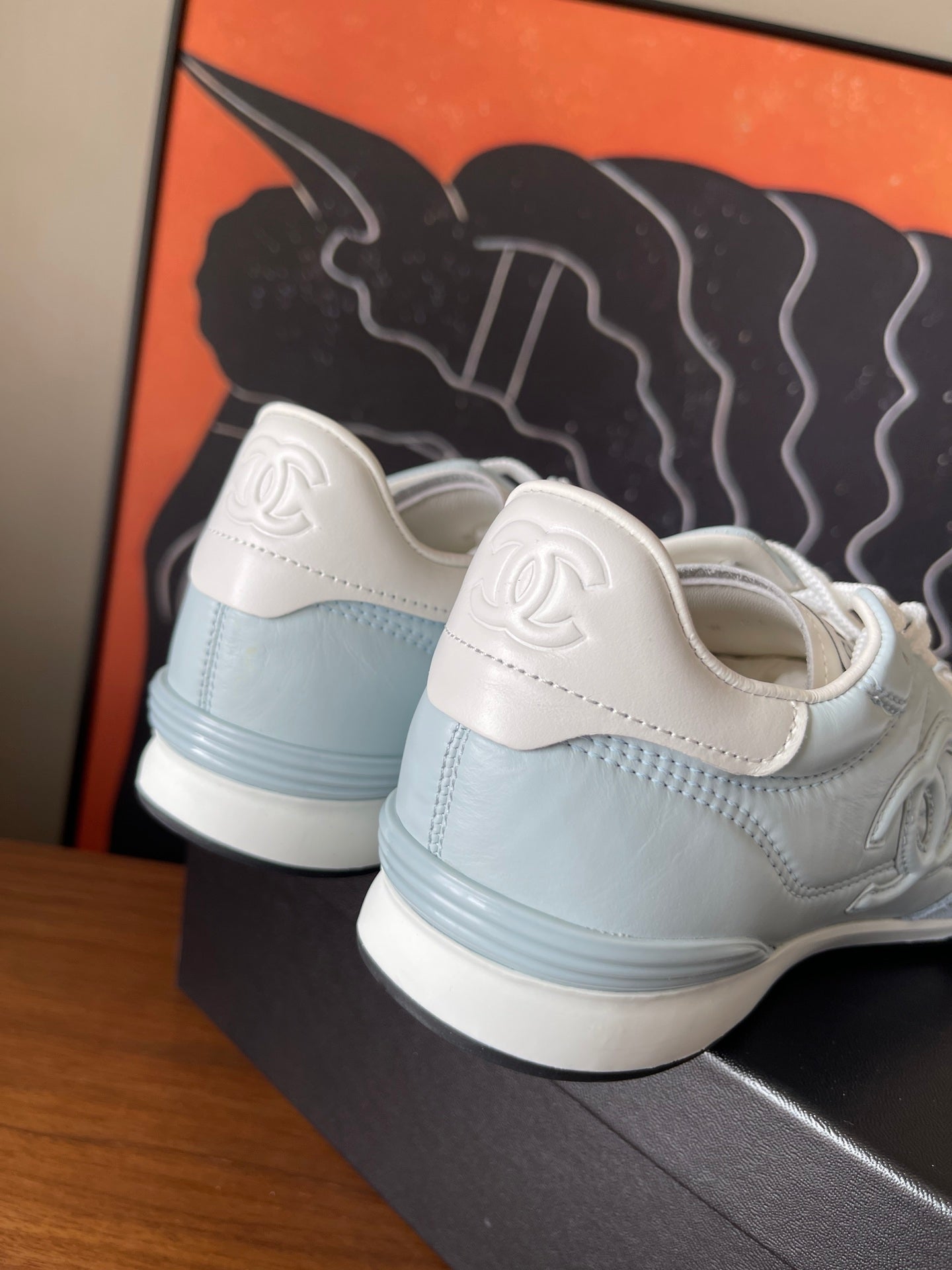 CC 26ss Low-Top Sneaker Light Blue Leather 623163