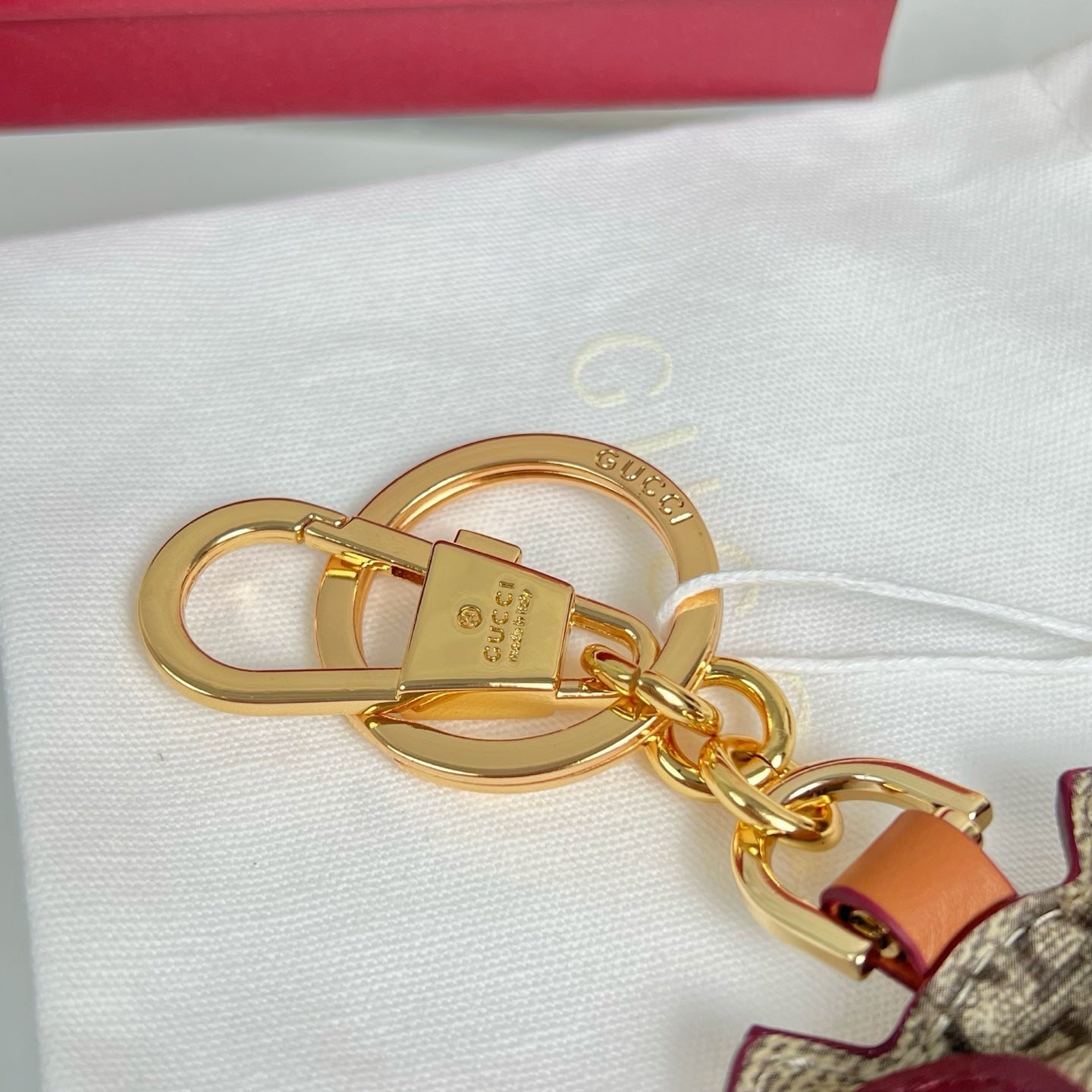 Gucci Etoupe Red Blue Owl Bag Charm