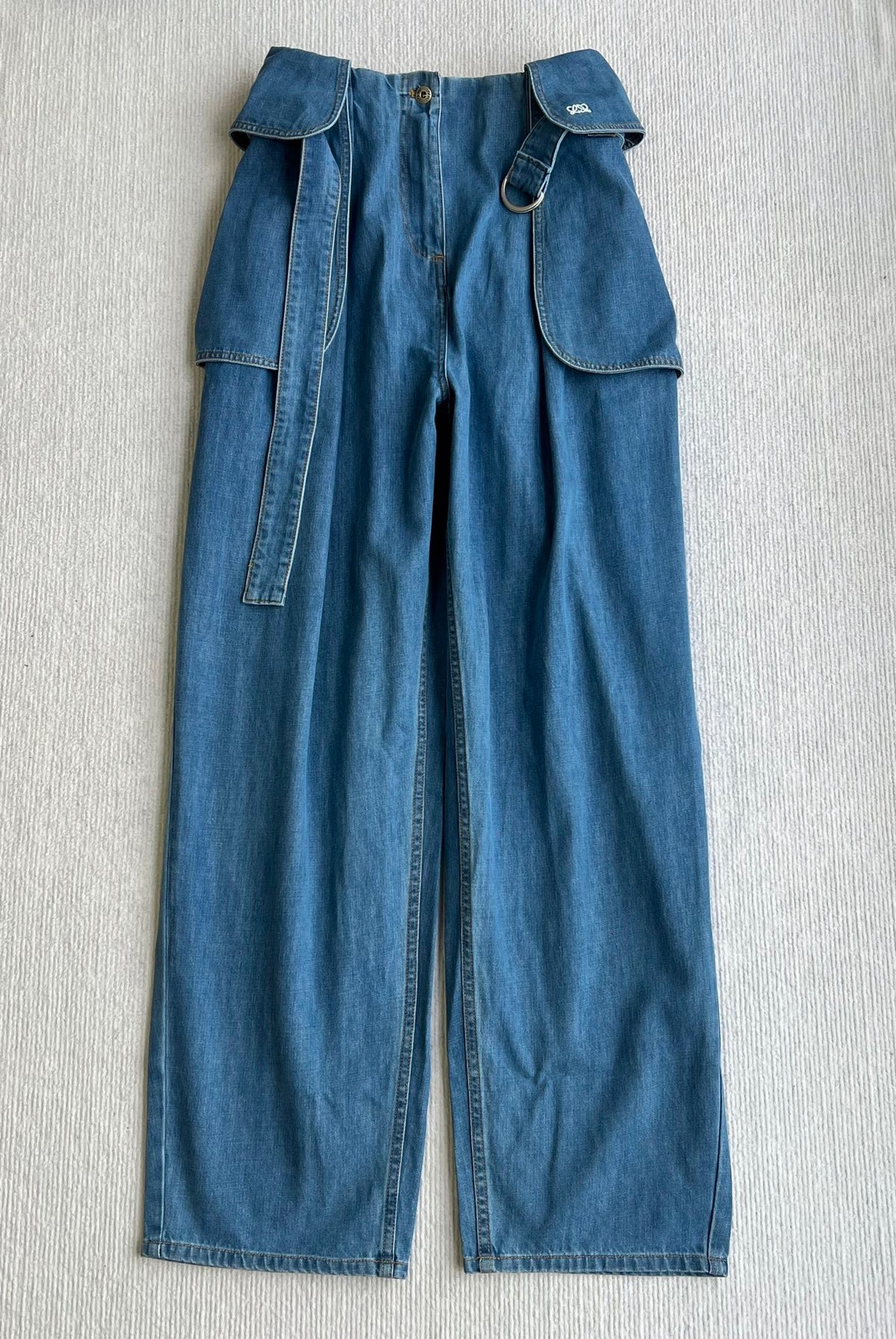 Loewe Cargo Jeans Blue Denim 372597