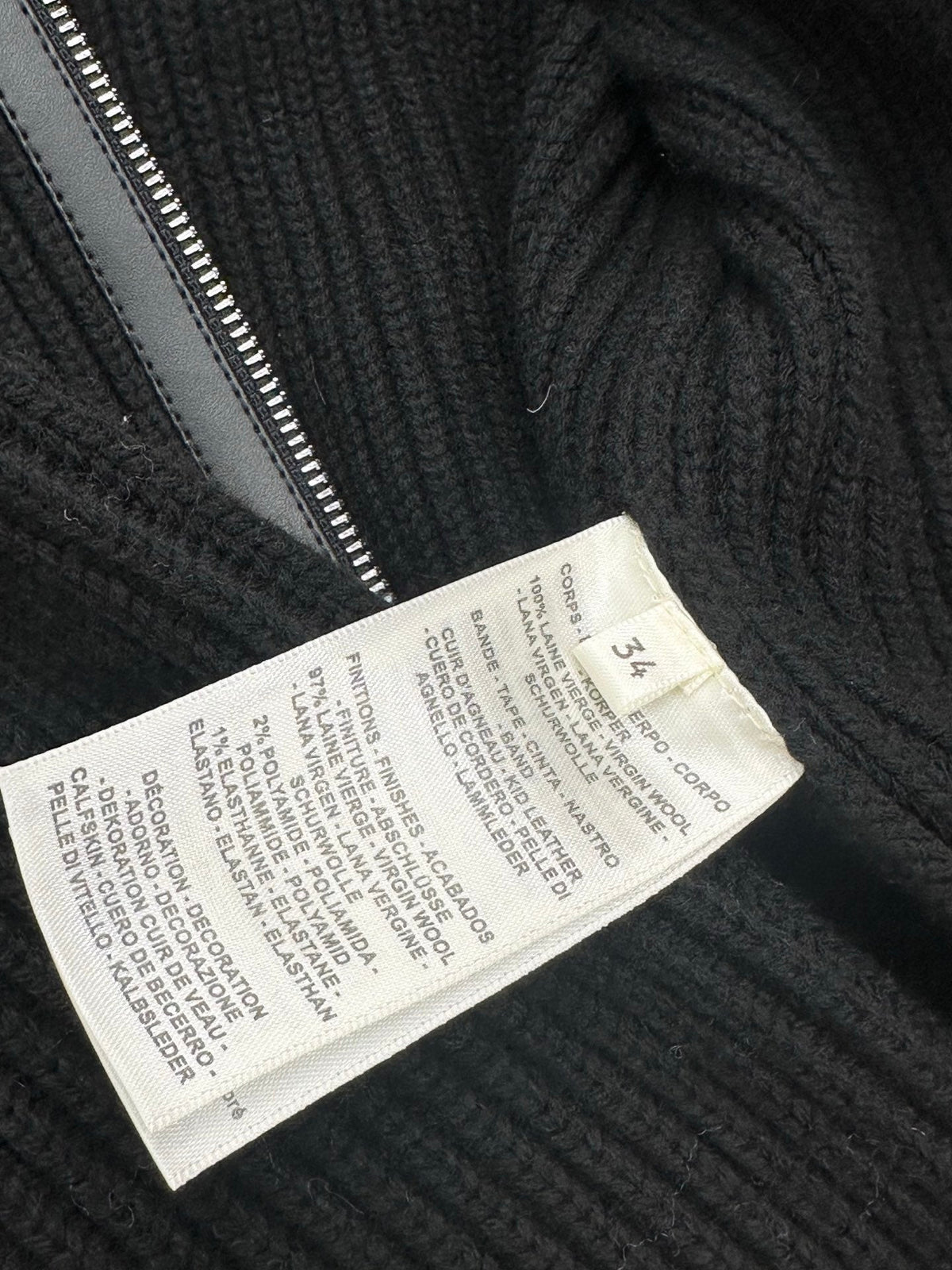 HM 26s Zip-Up Jacket Black Cashmere 426242