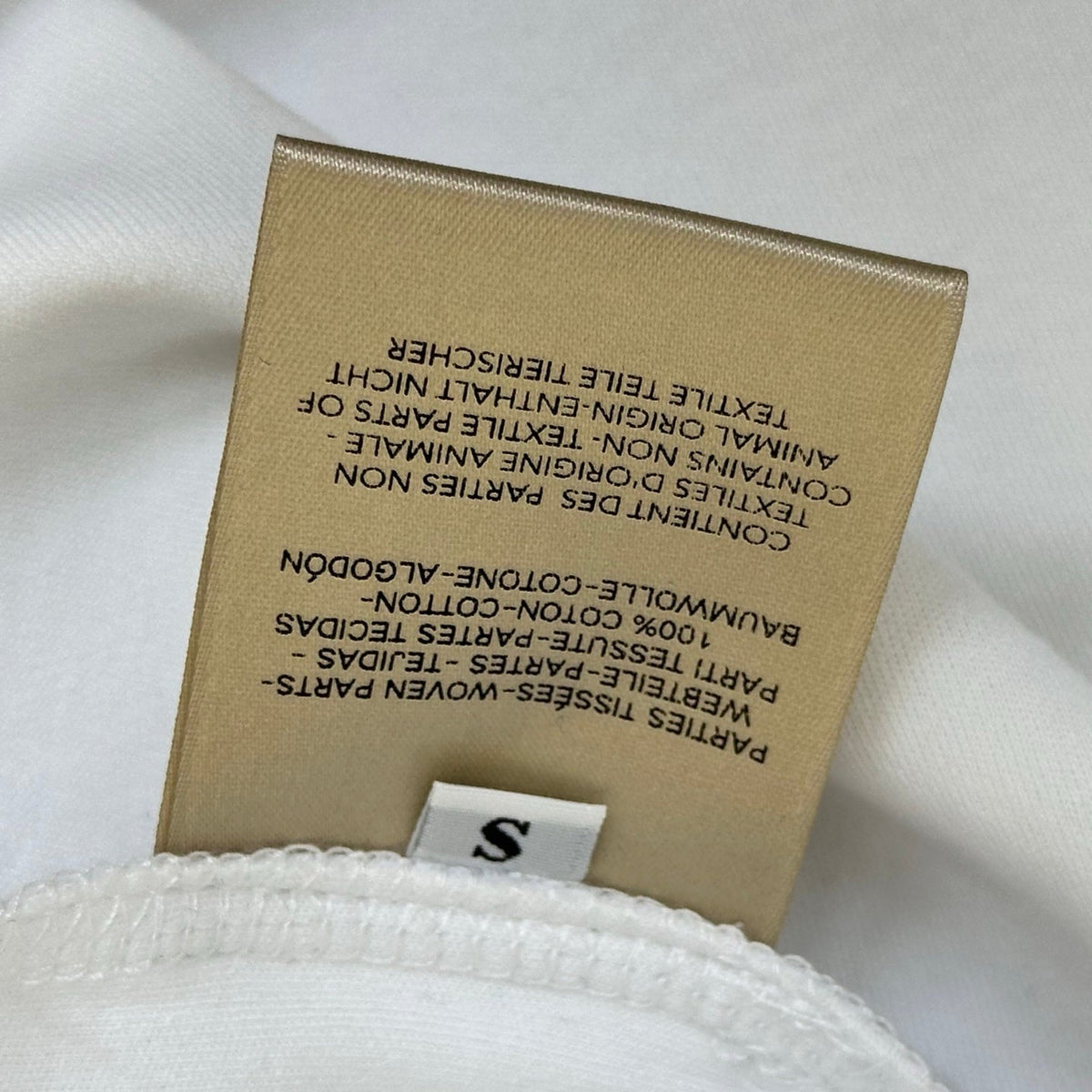 HM 26s Embroidered Pocket T-Shirt White Cotton 378808