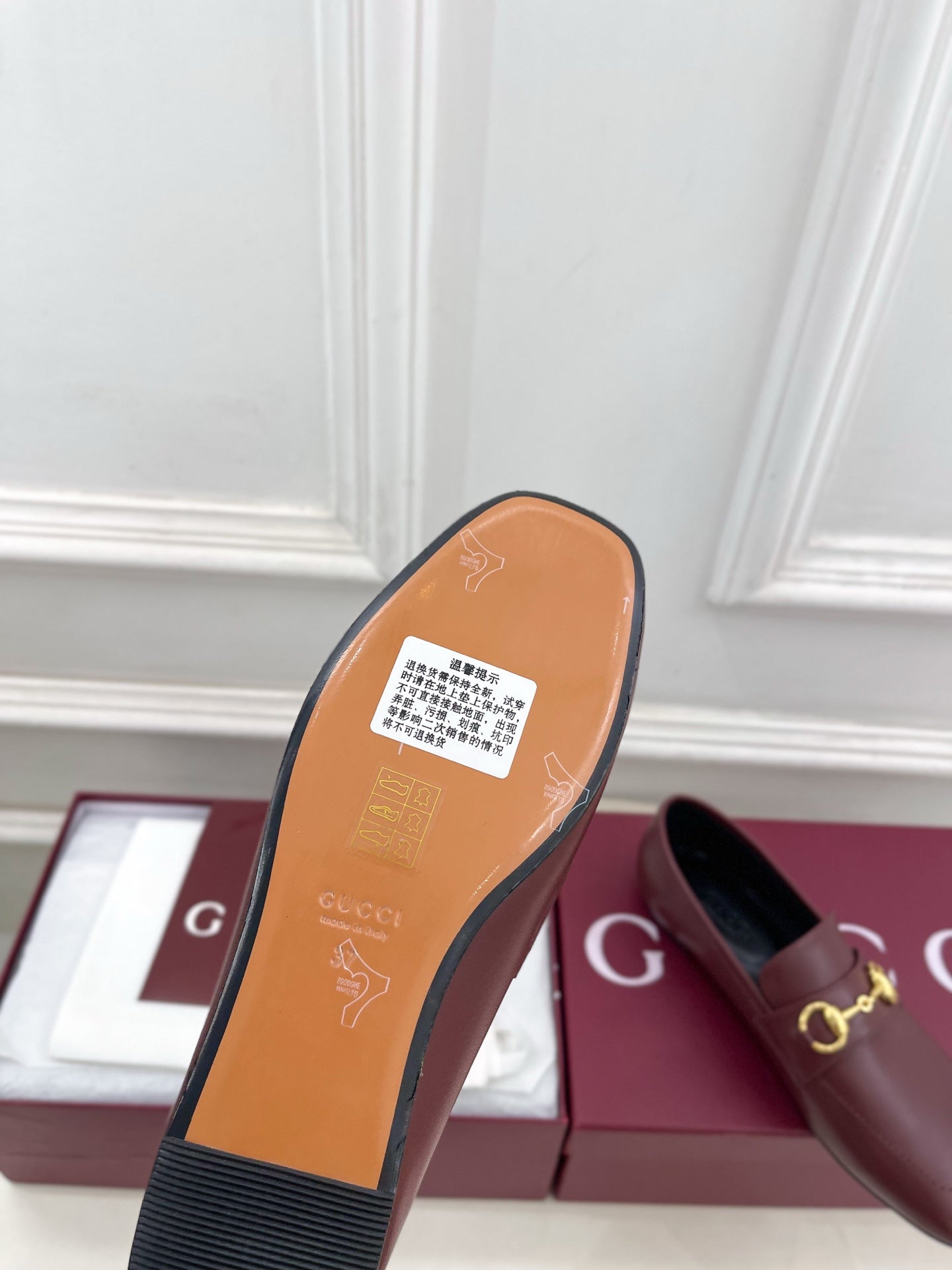 GG 26s Loafer With Horsebit Burgundy Leather 640283