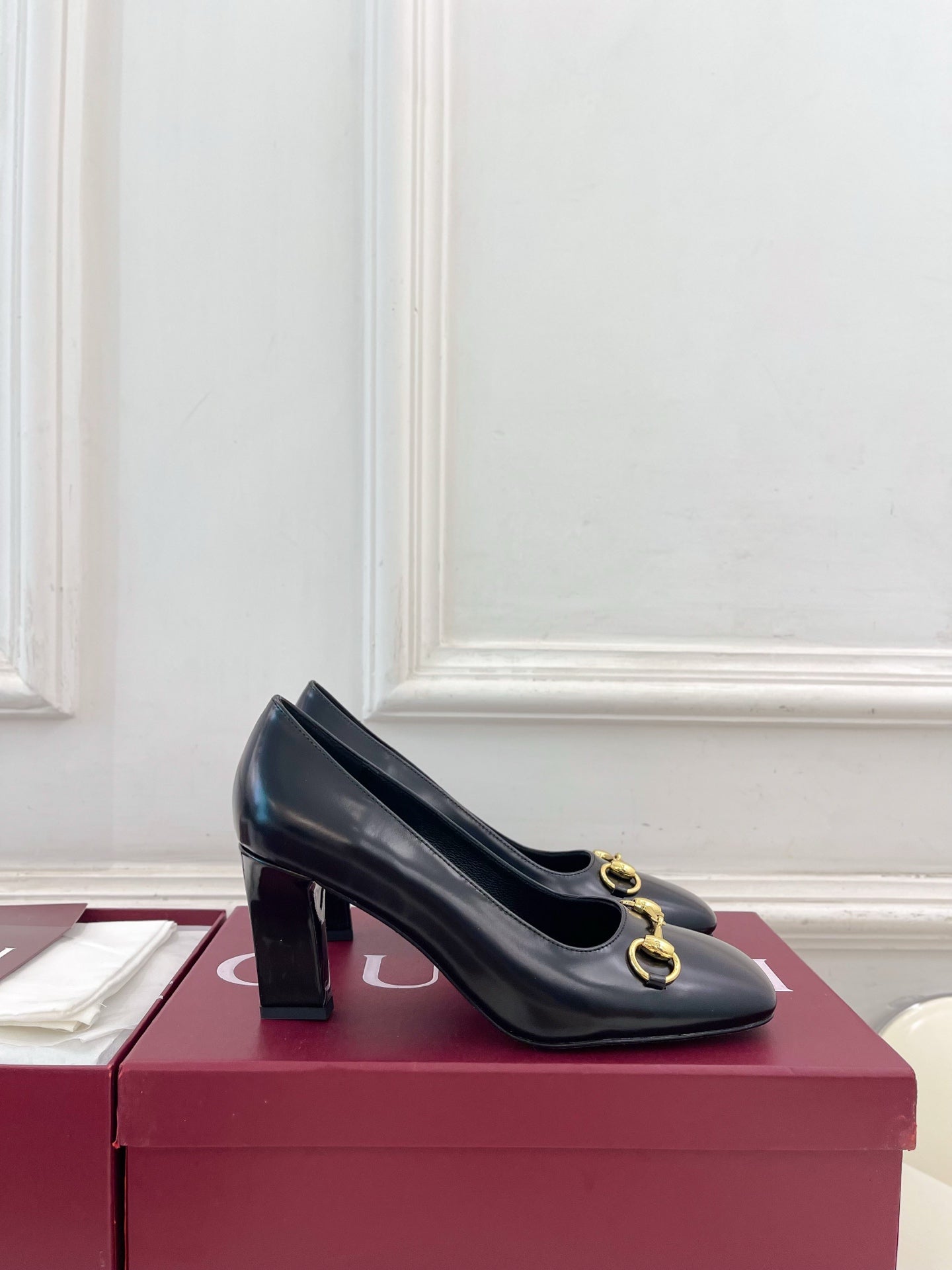 GG 26s Signora Pump 7.5cm Black Leather 640305