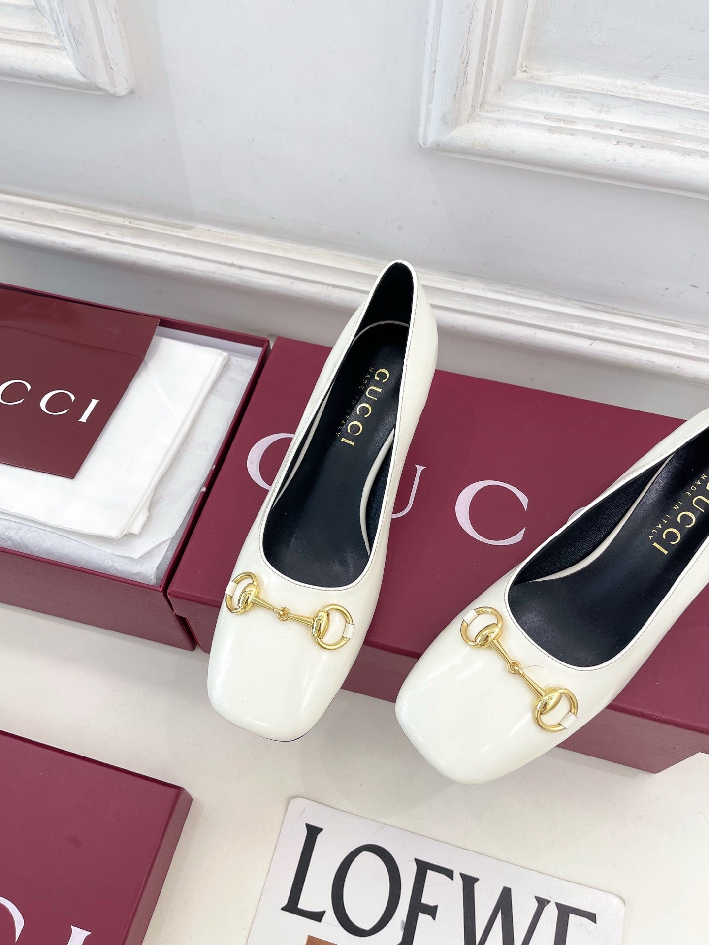 GG 26s Signora Pump 5.5cm White Leather 640311