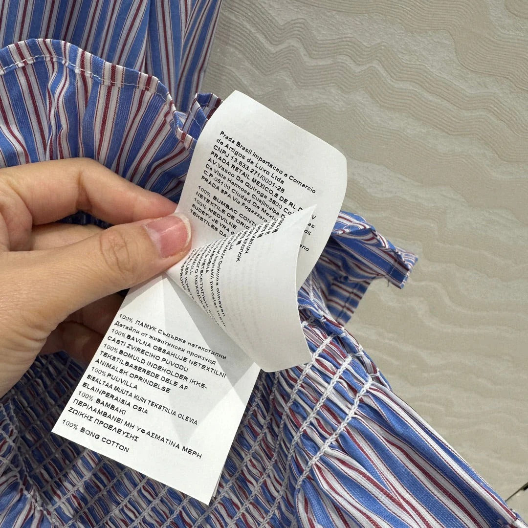 PRADA PREMIUM SHIRT DRESS WITH HIP-HUGGING DESIGN 276305