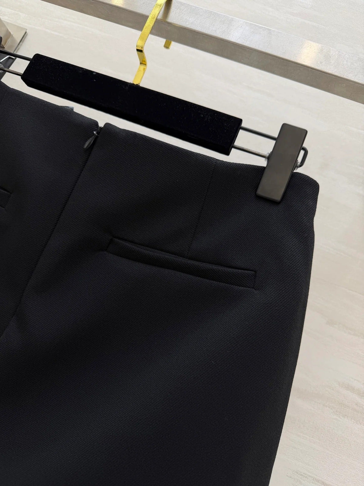 Prada 2026 Miniskirt Black and Gray Re-Nylon 358613