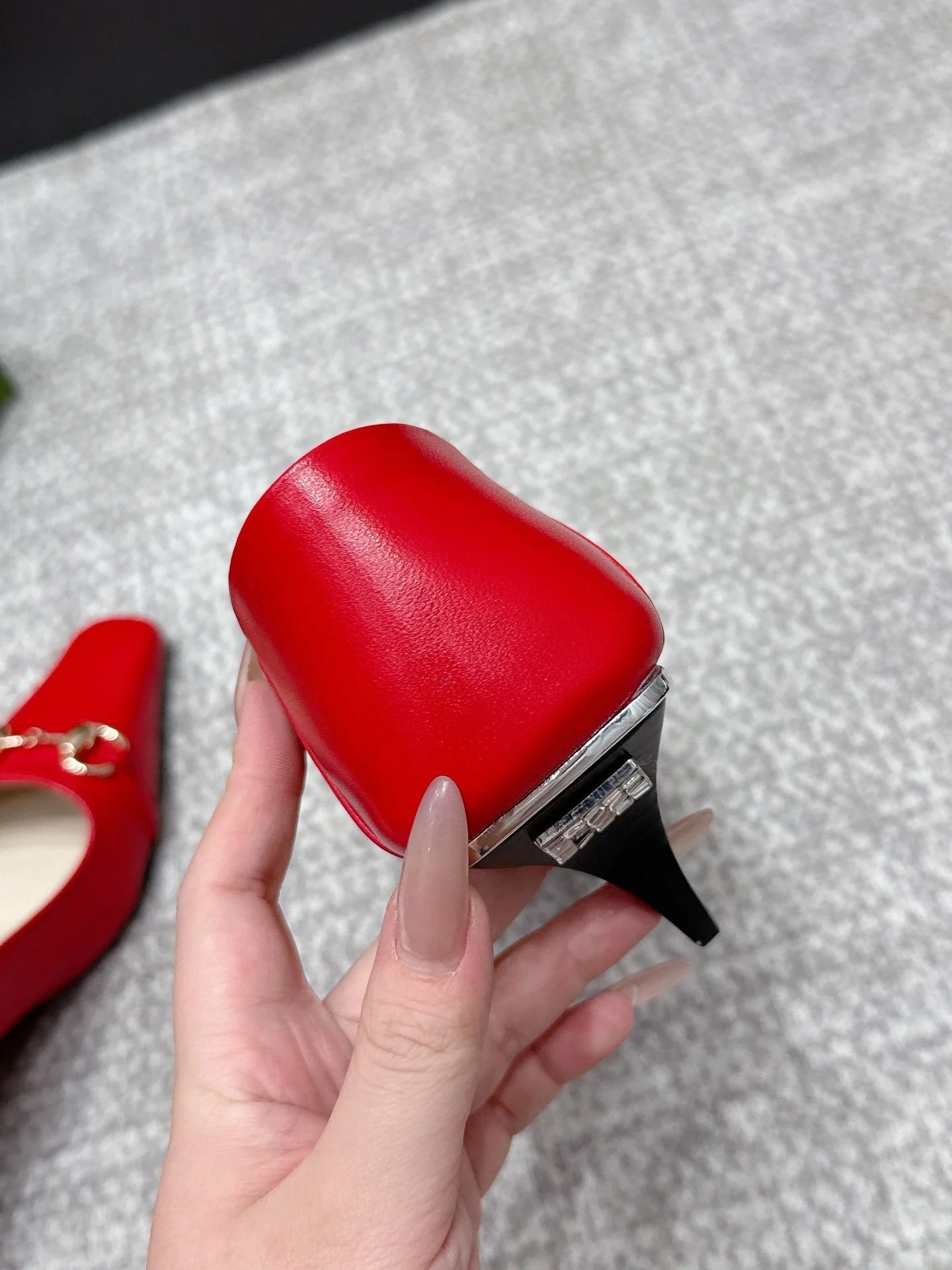 Gucci 2026 Pump 55mm Red Sheepskin