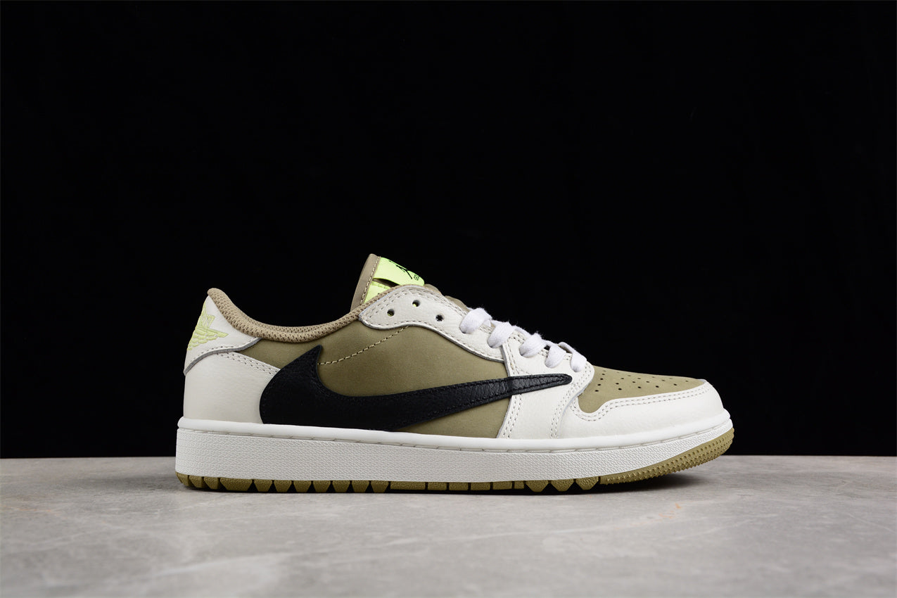 AJ 1 Retro Low Golf Travis Scott Neutral Olive