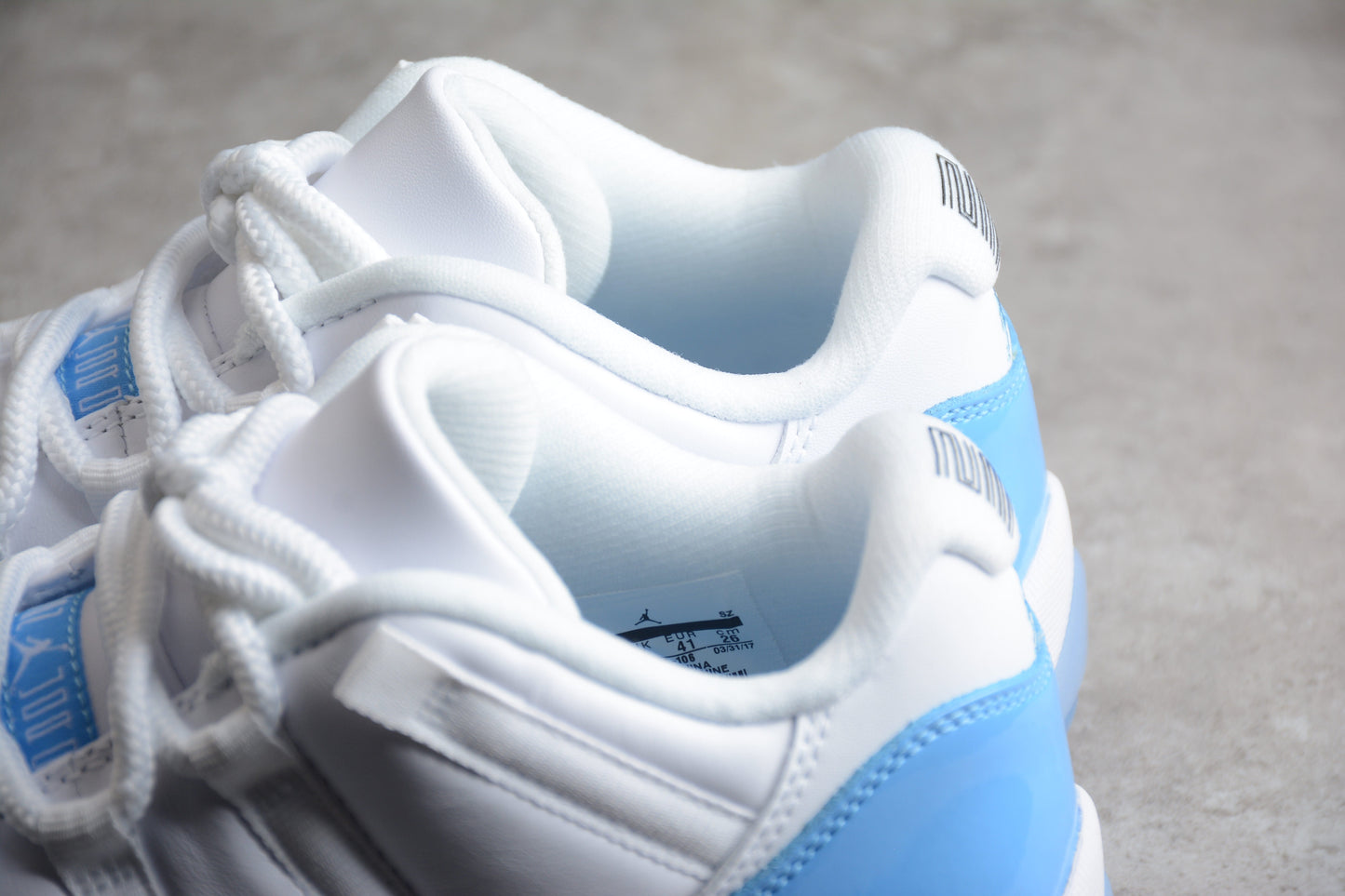 AJ 11 Low   White & University Blue
