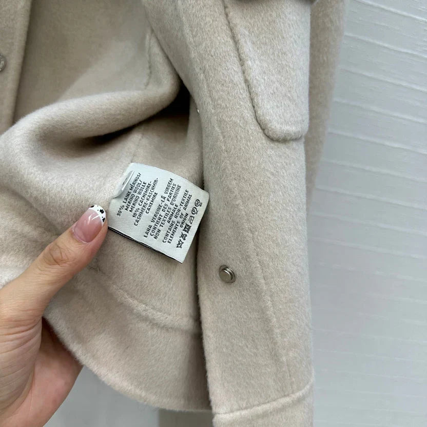 HM Jacket in Beige Wool and Cashmere