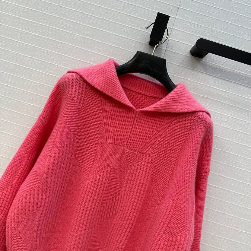 HM Letter Sweater in Red Cashmere