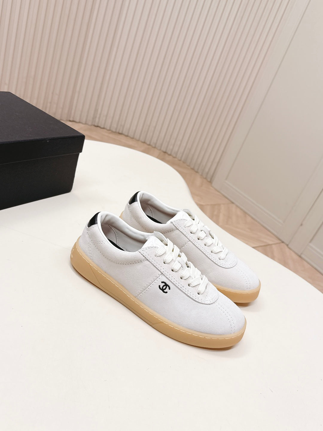 Chanel 2026 Sneaker White Suede Leather 720912