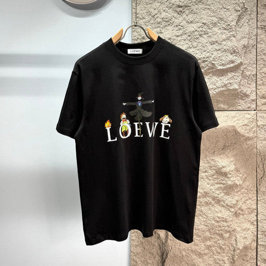 Loewe 26SS Short-sleeved T-shirt Black in Cotton 326554