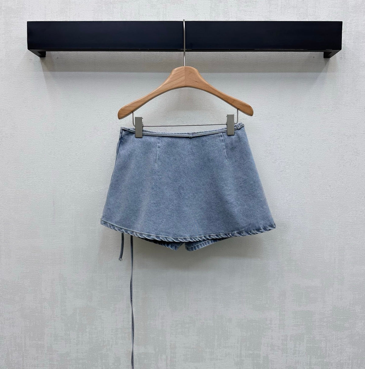 Loewe 26 Lace-up Skirt Blue in YB Twill Cotton Denim 375337