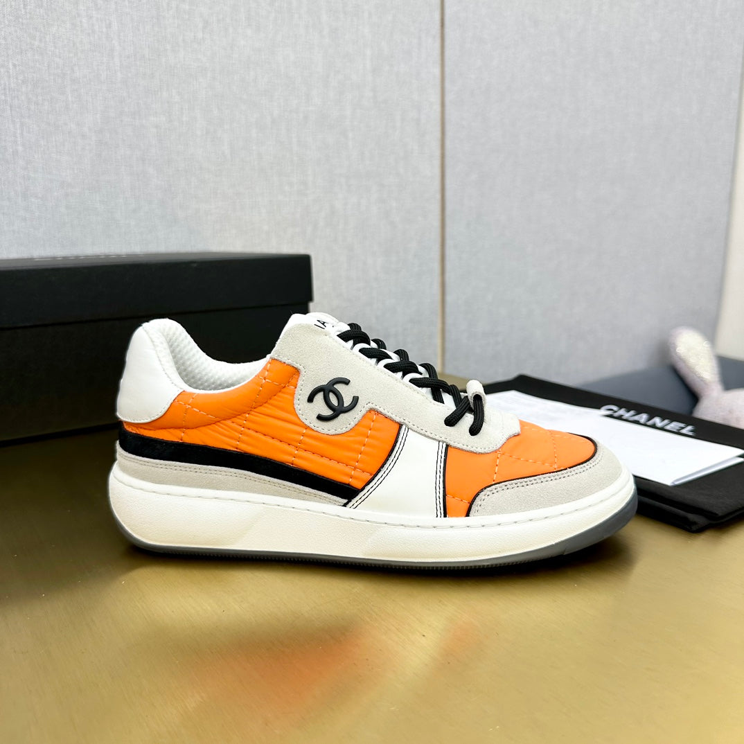 CC 26 Casual Panda Sneakers Orange in Nylon 815937