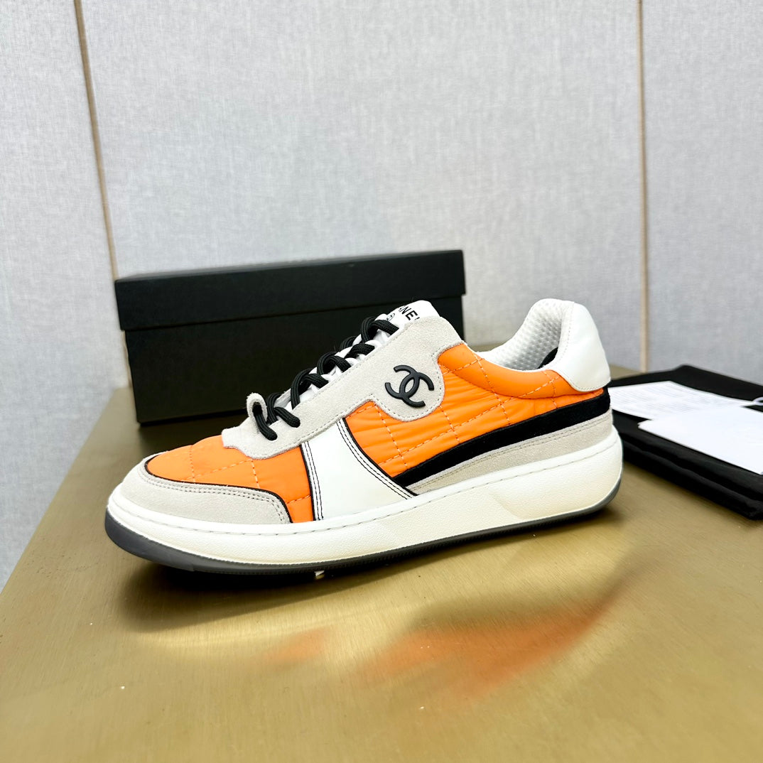 CC 26 Casual Panda Sneakers Orange in Nylon 815937