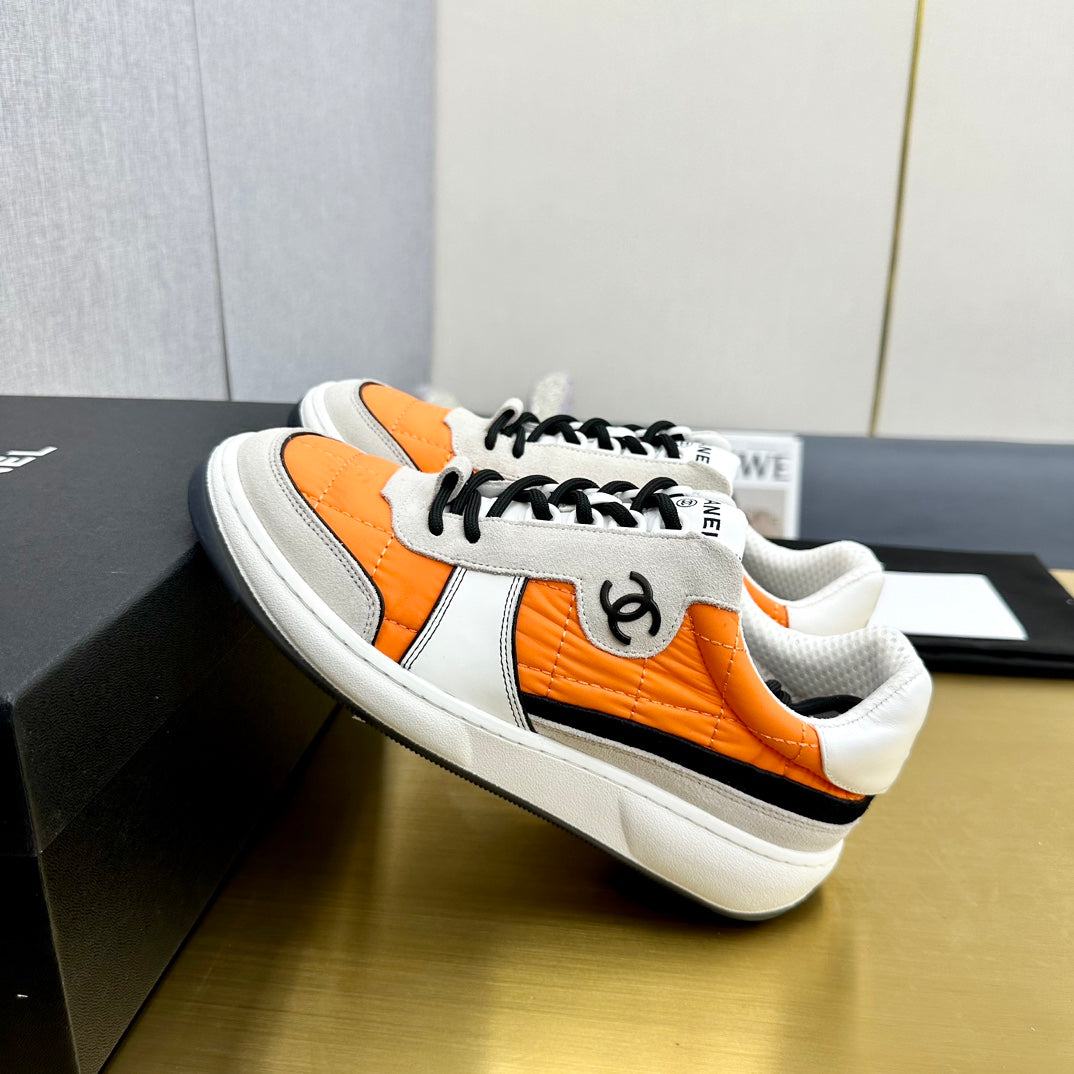 CC 26 Casual Panda Sneakers Orange in Nylon 815937