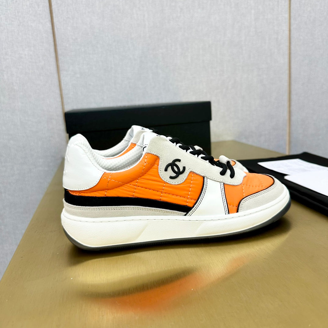CC 26 Casual Panda Sneakers Orange in Nylon 815937