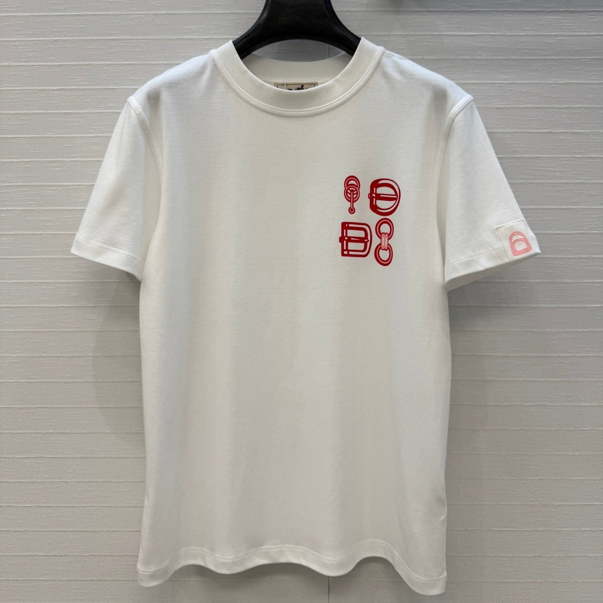HM T-Shirt White in Cotton 389810
