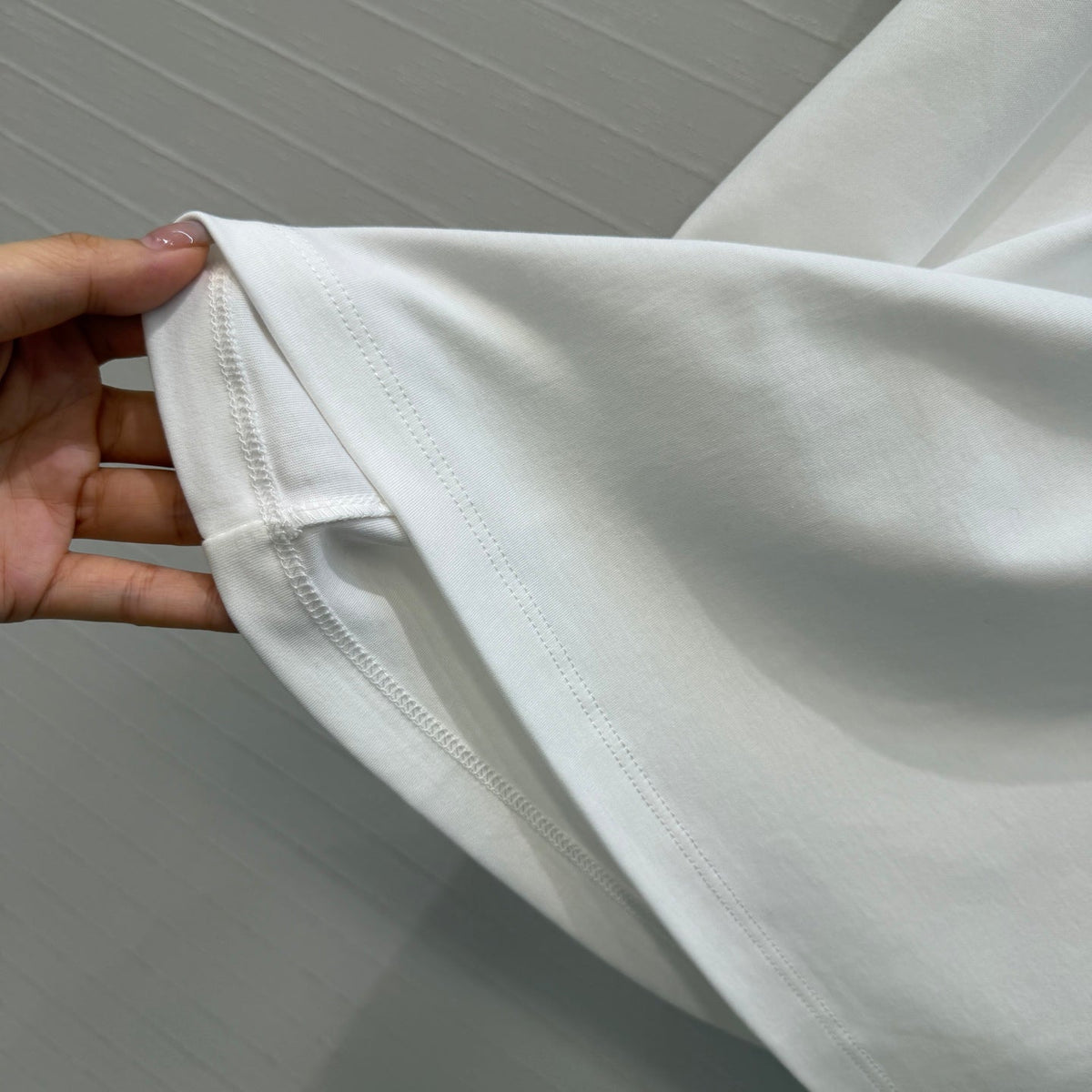 HM T-Shirt White in Cotton 389810