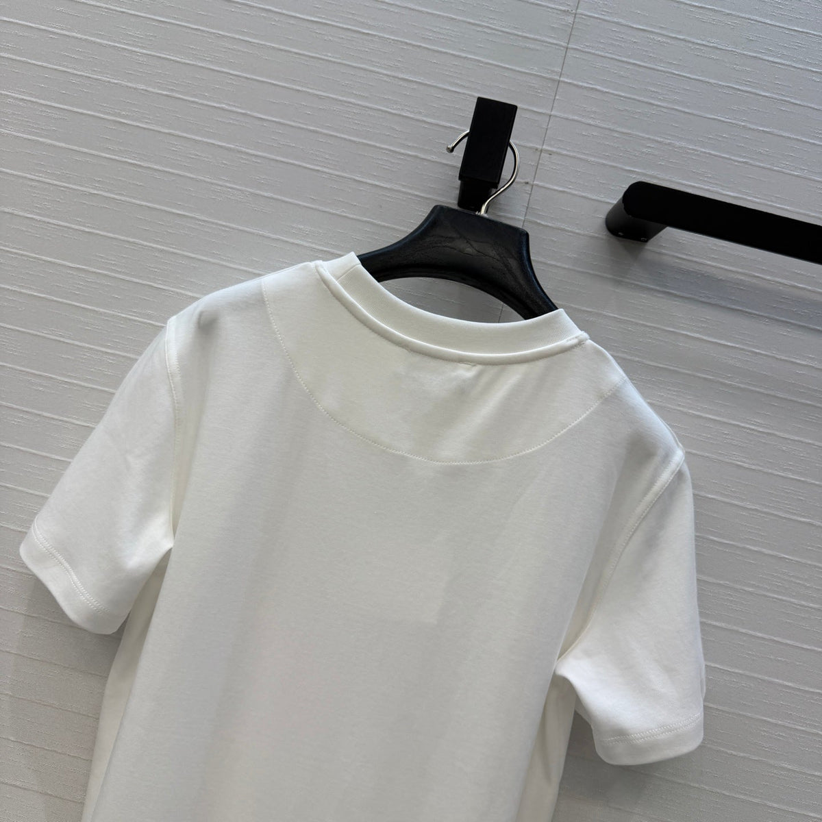 HM T-Shirt White in Cotton 389810