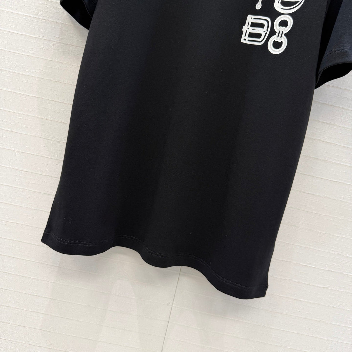 HM T-Shirt Black in Cotton 389807