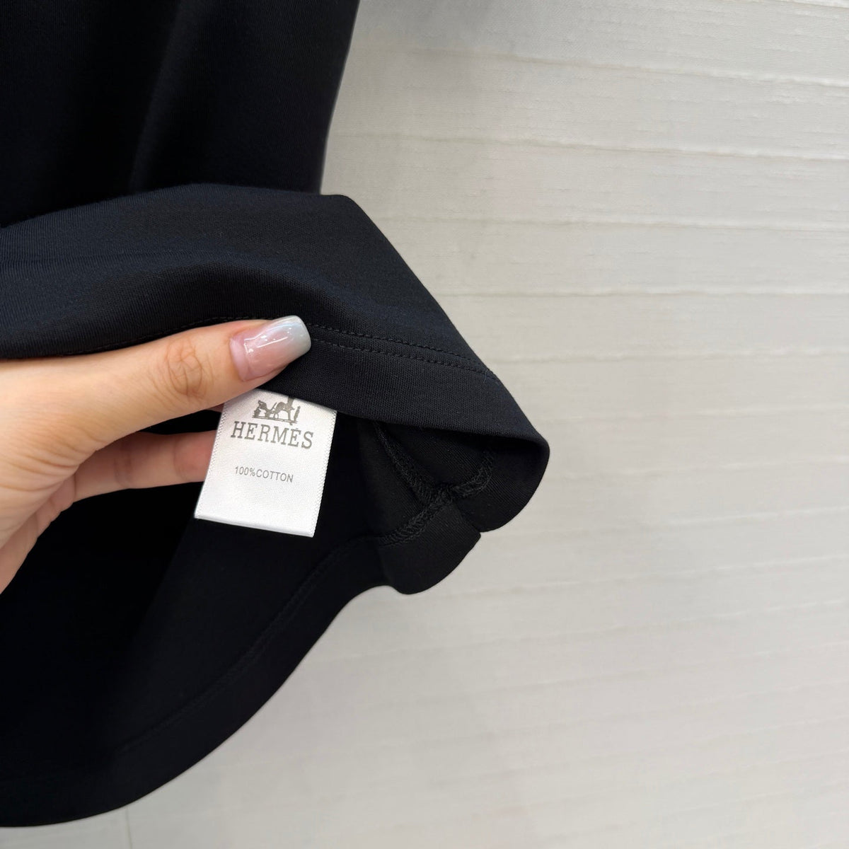 HM T-Shirt Black in Cotton 389807