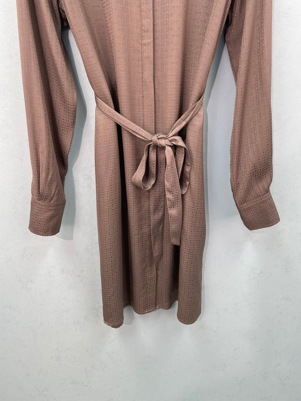 HM Long-Sleeve Belted Shirtdress Cotton 699260
