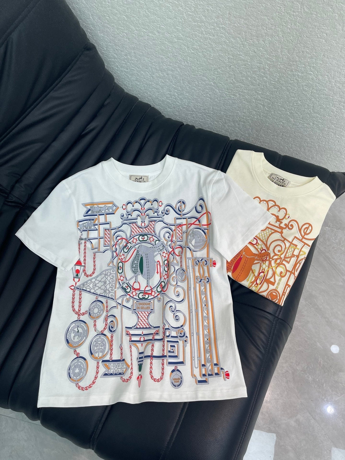HM L'Enseigne du Sellier Print T-Shirt Cotton 407661