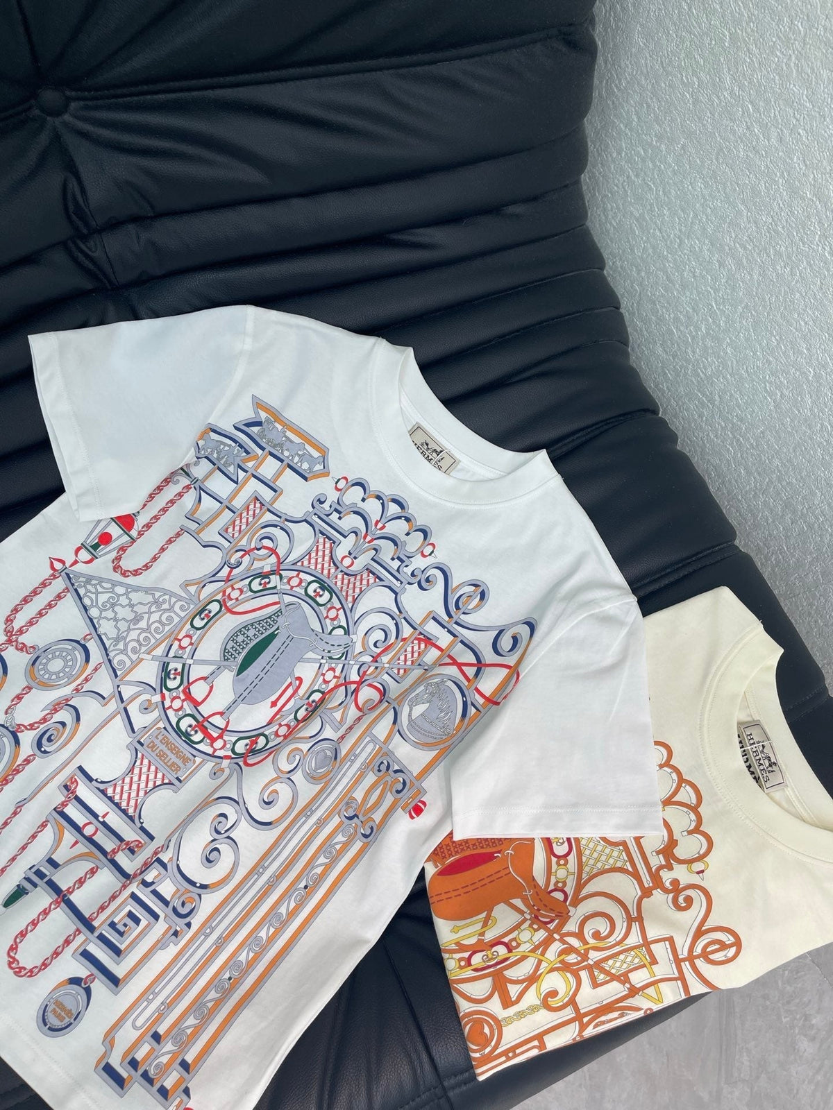 HM L'Enseigne du Sellier Print T-Shirt Cotton 407661