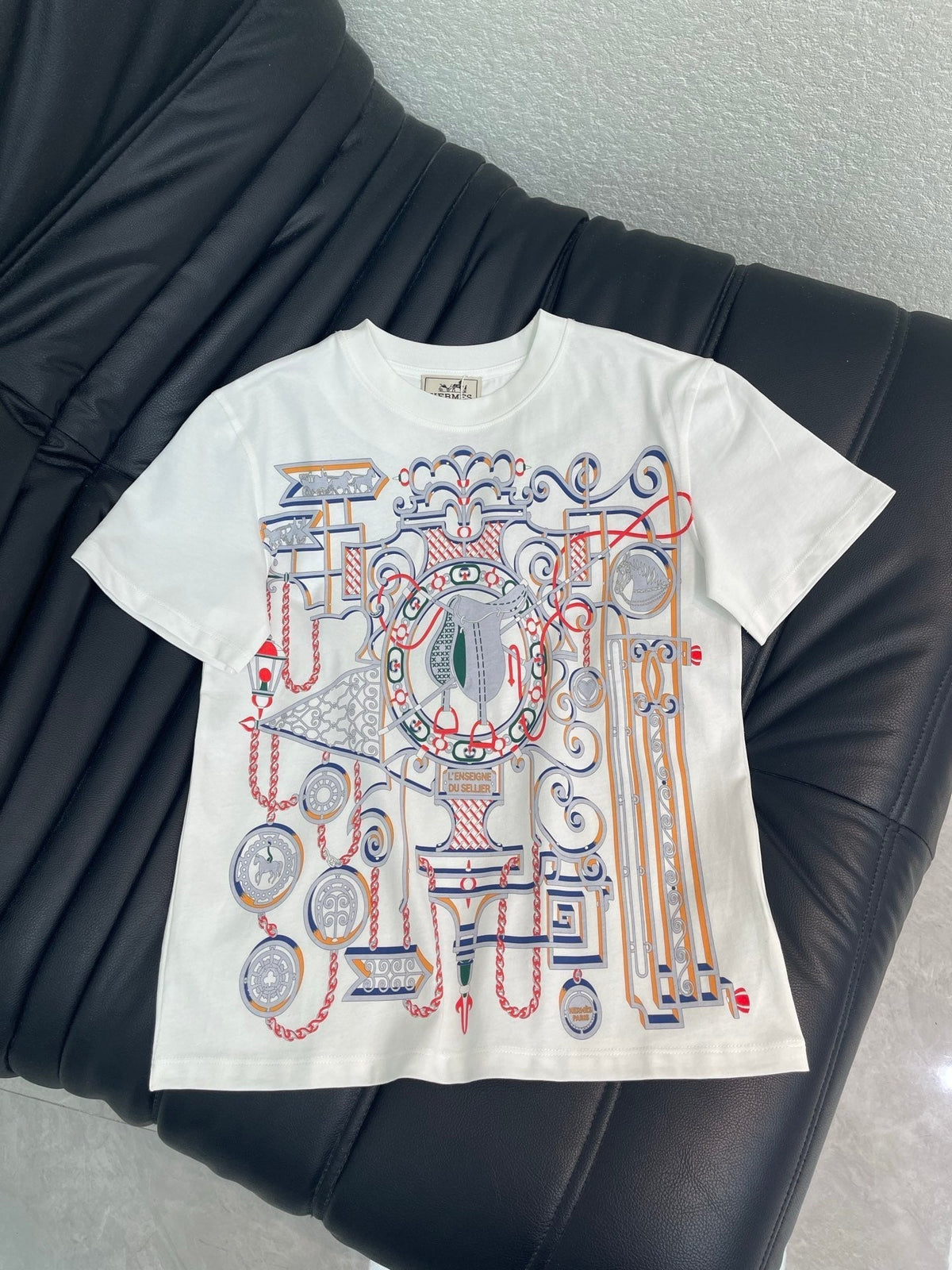 HM L'Enseigne du Sellier Print T-Shirt Cotton 407661