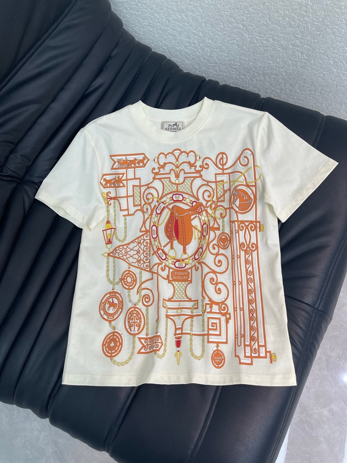 HM L'Enseigne du Sellier Print T-Shirt Cotton 407661