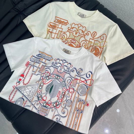 HM L'Enseigne du Sellier Print T-Shirt Cotton 407661