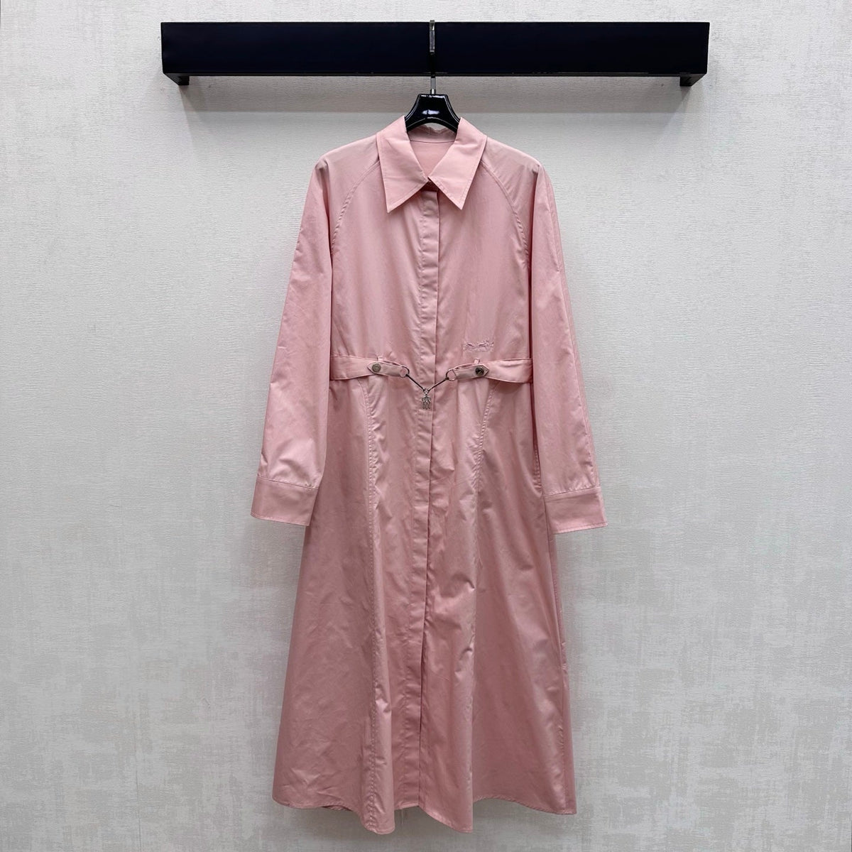 HM Jewel Button Belted Shirt Dress Cotton 404062