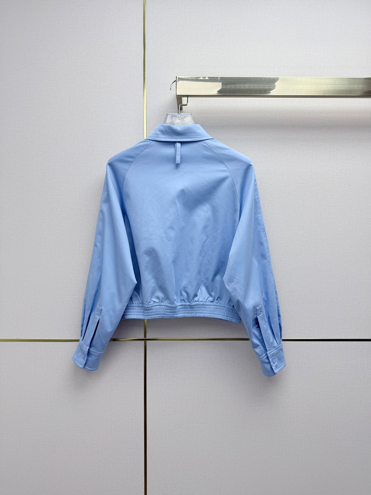 HM Elastic Hem Cropped Shirt Cotton 400246