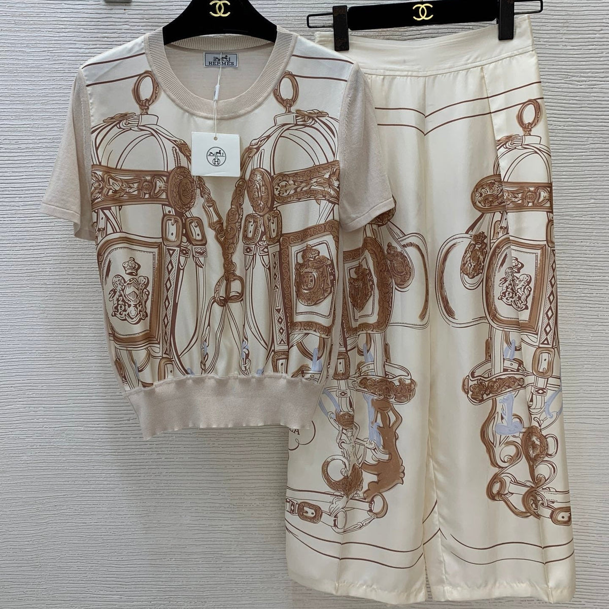 HM Brides de Gala Gold Sweater & Trousers Set Silk 402615