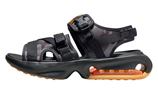 Air Max Sol Sandal "Black / Gum Light Brown / Cargo Khaki / Vivid Orange" FJ5446 010